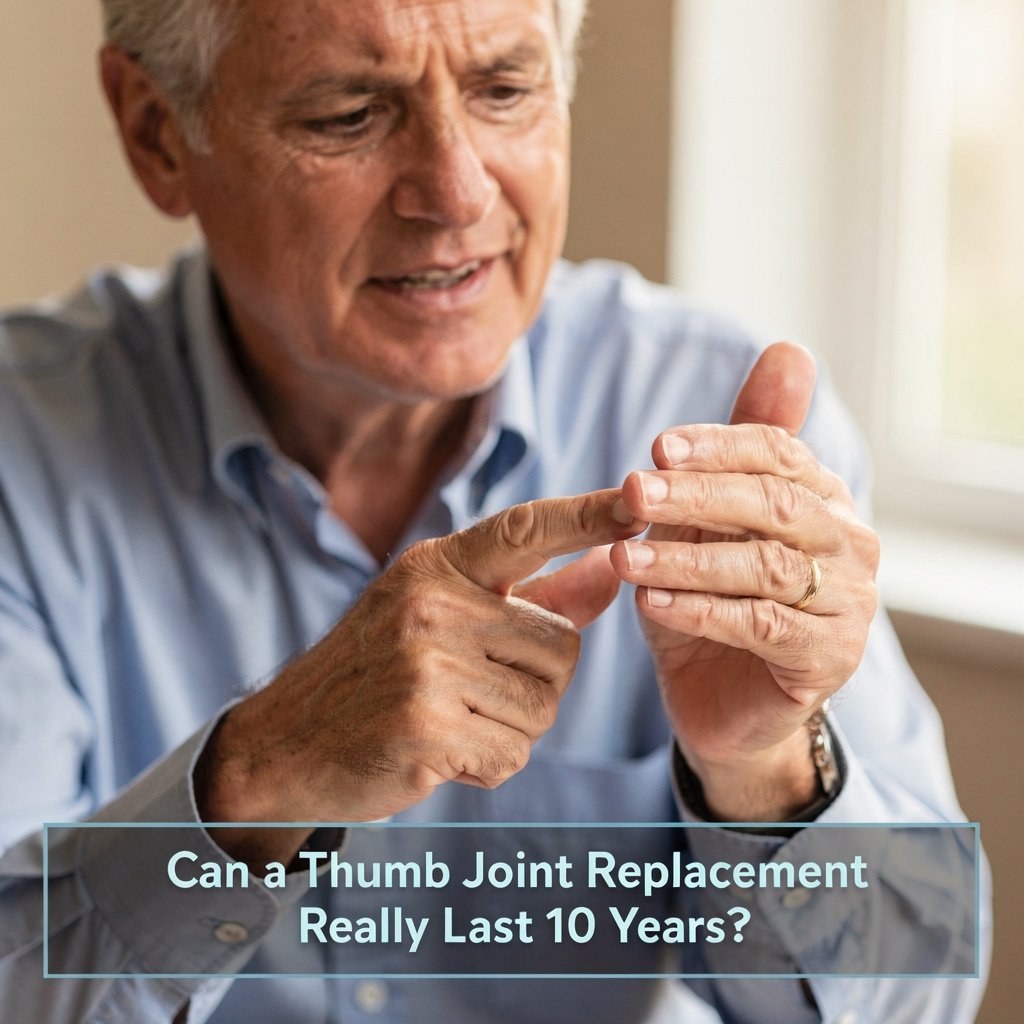 can a thumb joint replacement really last 10 years