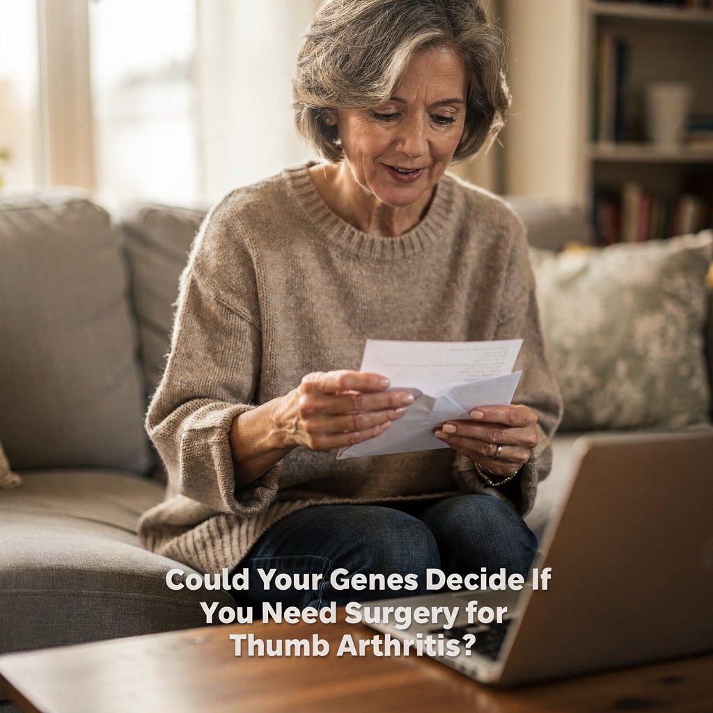 could your genes decide if you need surgery for th — Rhizarthrosis medical illustration